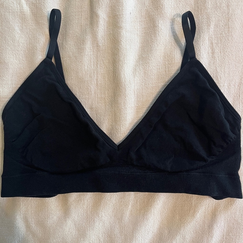 Boody Triangle Bralette Size Large, Black